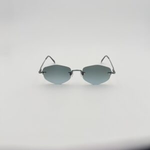 Jean Paul Gaultier Vintage Glasant – Occhiali da Sole Geometrici in Metallo Brunito
