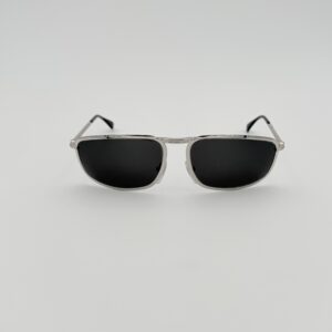 Occhiali da Sole Diesel Vintage Primi Anni 2000 – Wrap-Around in Metallo Silver