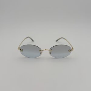 Occhiali da Sole Cartier C de Cartier in Metallo Dorato – Ref. W00762